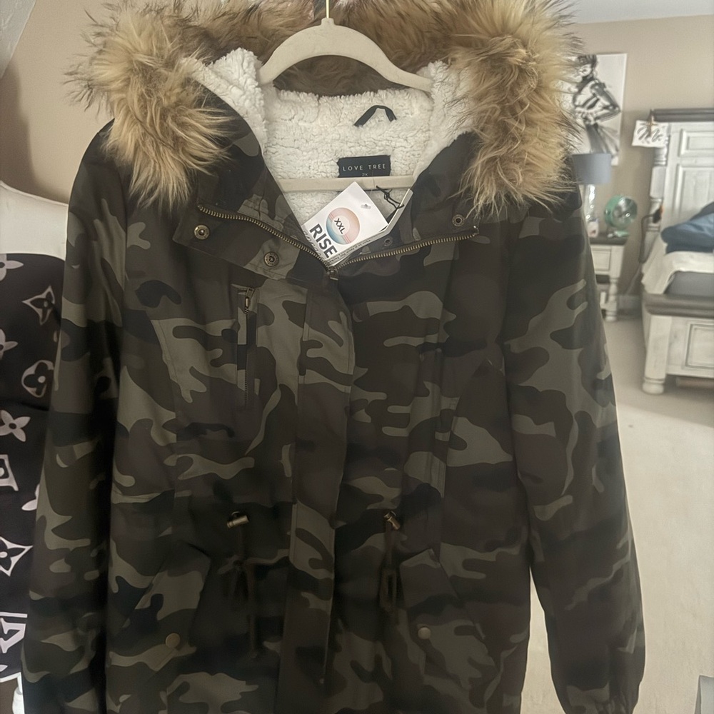 New camouflage coat